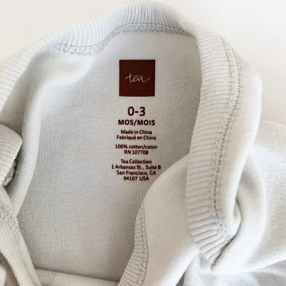 NWT Tea Collection Baby Outfit 0-3 Months or Newborn size